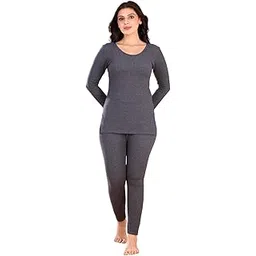 lux inferno Women’s Thermal Innerwear Set | Long Top & Bottom | Full Sleeves Round Neck Winter Wear-picture-28