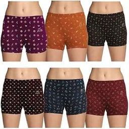 Lux Karishma Bloomer Women's 100% Pure Cotton Bloomer - Soft, Comfortable, and Skin-Friendly(Pack of 6)(Color mayvary)-picture-47