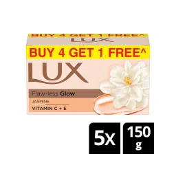 Lux Flaw-Less Glow Jasmine Bathing Soap Infused With Vitamin C & E - Buy 4 Get 1 Free-picture-14