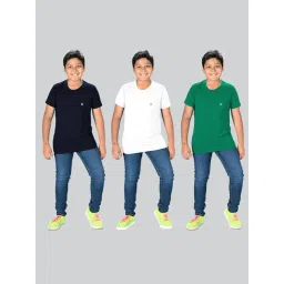 Lux Nitro Boys Green Solid T-Shirt (Pack Of 3)-picture-35