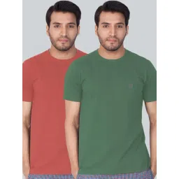 Lux Nitro Coral & Green Regular Fit T-Shirt Pack of - 2-picture-21