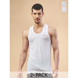 LUX NITRO Pack Of 2 Super Combed Cotton Round Neck Basic Vests-picture-11