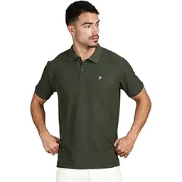 lux parker Men's Solid Regular Fit Polo Shirt-picture-24