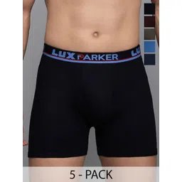 LUX PARKER Pack Of 5 Pure Cotton Long Trunks LUX_PARKER_ICD_DRW_COL_5PC-picture-30