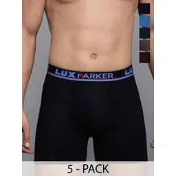 LUX PARKER Pack Of 5 Pure Cotton Long Trunks LUX_PARKER_ICD_DRW_COL_5PC-picture-31