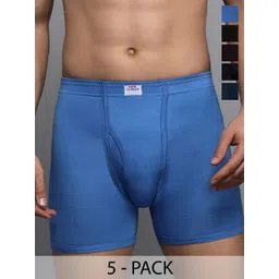 LUX PARKER Pack Of 5 Pure Cotton Long Trunks LUX_PARKER_LONG_TRUNK_IE_COL_5PC-picture-29