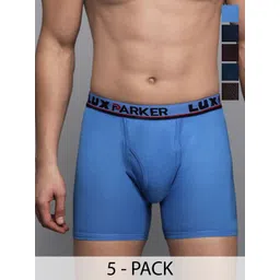 LUX PARKER Pack Of 5 Pure Cotton Long Trunks LUX_PARKER_LONG_TRUNK_OE_COL_5PC-picture-28