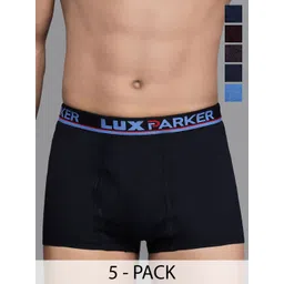 LUX PARKER Pack Of 5 Pure Cotton Long Trunks LUX_PARKER_SEMI-LONG_COL_5PC-picture-46