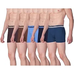lux venus Men's Pack of 5 Plain Boxers (Colors May Vary)-picture-39