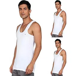 lux venus Men's Round Neck Sleeveless Cotton Vest (Pack of 3)-picture-19