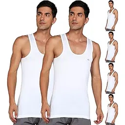 lux venus Men's Round Neck Sleeveless Cotton Vest (Pack of 6)-picture-18