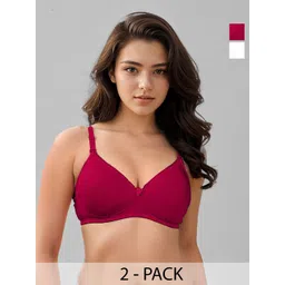 LUX VENUS Set of 2 Full Coverage Lightly Padded Cotton Everyday Bra with All Day Comfort-picture-13