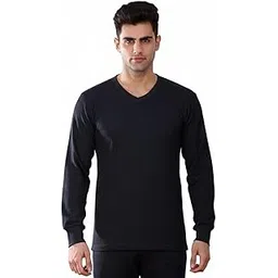 lux venus Sparkk Men's V Neck Thermal Vest | Full Sleeve Winter Innerwear Soft & Warm Cotton Blend Fabric-picture-22