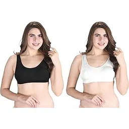 lux venus Venus Wire Free Slip on Moulded Sports Bra with Adjustable Strap-picture-50