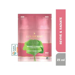 LuxaDerme Revive & Radiate 3 Step Tune-up Kit - Cleansing Scrub, Bio Cellulose Mask, Booster Cream-picture-10