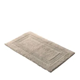 Brown Solid Cotton 24x16 Inches Super Soft Bath Mat By Luxe Home International image 2