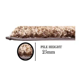 Brown Solid Polyester 36x24 Inches Super Soft Bath Mat By Luxe Home International image 5