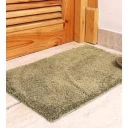 luxe home international Brown Solid Polyester 5 x 3 Inches Anti Skid Door Mat-picture-38