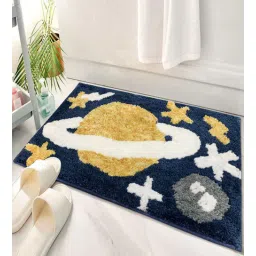 luxe home international Planet Abstract Microfibre 24x16 Inches Bath Mat-picture-11