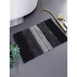 LUXEHOME INTERNATIONAL Black & Grey Striped Anti-Skid Doormats-picture-36