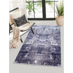 LUXEHOME INTERNATIONAL Blue Striped Anti-Skid Nylon Carpet-picture-38