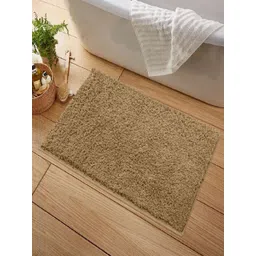LUXEHOME INTERNATIONAL Brown Cotton Rectangular Bath Rug-image-33