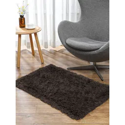 LUXEHOME INTERNATIONAL Brown Solid 2000 GSM Bath Rugs-picture-15