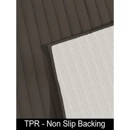 LUXEHOME INTERNATIONAL Brown Striped Anti-Skid Carpet image 4