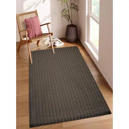 LUXEHOME INTERNATIONAL Brown Striped Anti-Skid Carpet image 3