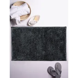 LUXEHOME INTERNATIONAL Charcoal Grey Solid 2200 GSM Bath Rug-picture-33