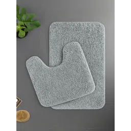 LUXEHOME INTERNATIONAL Grey 2 Pcs Anti-Skid Water-Absorbent Ultra Soft 2800 GSM Bath Rugs-picture-33