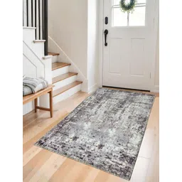 LUXEHOME INTERNATIONAL Grey Abstract Anti-Skid Nylon Carpet-picture-26