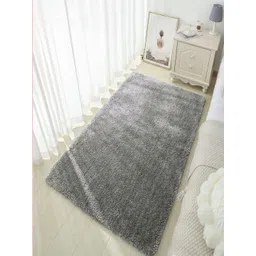 LUXEHOME INTERNATIONAL Grey Anti-Skid Microfiber Shaggy Carpet-picture-17