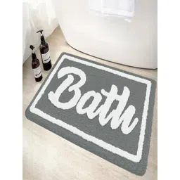 LUXEHOME INTERNATIONAL Grey Printed 2200 GSM Anti Skid Bath Rugs-picture-38
