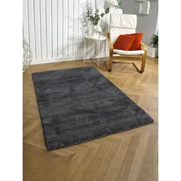 LUXEHOME INTERNATIONAL Grey Solid Anti Skid Carpet-picture-25
