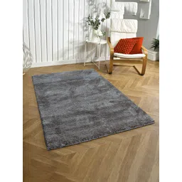 LUXEHOME INTERNATIONAL Grey Solid Anti Skid Carpet-picture-22