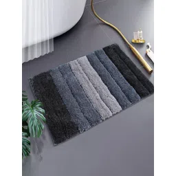 LUXEHOME INTERNATIONAL Grey Striped 1700 GSM Anti Skid Bath Rug-picture-39