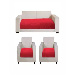 LUXEHOME INTERNATIONAL Maroon 3 Pieces 5 Seater Sofa Covers-picture-24