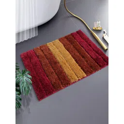 LUXEHOME INTERNATIONAL Red & Brown 2 Pieces Striped Anti Skid Doormat-picture-23
