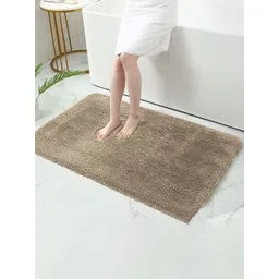 LUXEHOME INTERNATIONAL Taupe Anti-Skid Bath Rug-picture-32