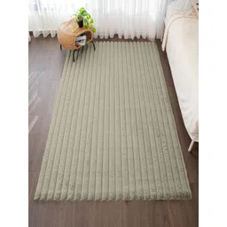 LUXEHOME INTERNATIONAL Taupe Striped Anti-Skid Carpet-picture-30