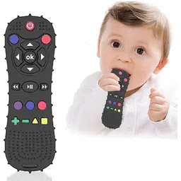luxonix Silicone Baby Teether Remote – Safe, BPA-Free Chew Toy for Infants - SIILICONE-picture-44