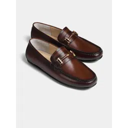 LUXORO FORMELLO Diablo Men Textured Leather Formal Loafers-picture-22