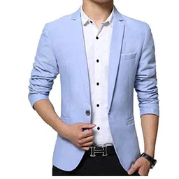 luxrio Blazer for Men for (Dark Blue) image 3