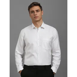 Luxure by Louis Philippe Men Classic FitGrid Tattersall Checked Cotton Formal Shirt-picture-23
