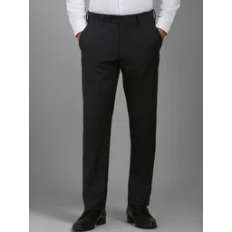 Luxure by Louis Philippe Men Printed Slim Fit Trousers-picture-17