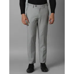 Luxure by Louis Philippe Men Solid Slim Fit Trousers-picture-36