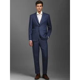 Luxure by Louis Philippe Men Textured Slim-Fit Single-Breasted Two-Piece Formal Suit-picture-18