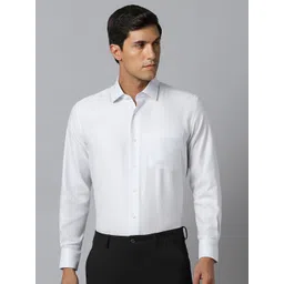 Luxure by Louis Philippe Spread Collar Formal Shirt-picture-40