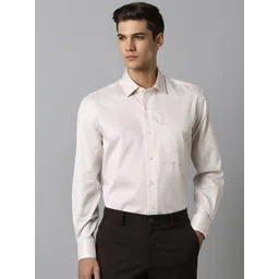 Luxure by Louis Philippe Spread Collar Pure Cotton Formal Shirt-picture-16
